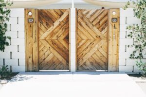 wooden gate